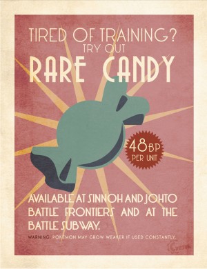 Rare candy vintage advertising poster